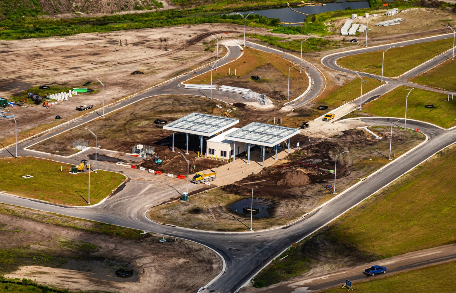 The Orlando International Airport HP GMP 5S.2 – Site, Civil, & Utilities project was delivered as a CM at risk by the Middlesex Corporation. The project was completed for the Greater Orlando Aviation Authority (GOAA) and covers the completed site for the South Terminal C landside terminal building, all associated roads, and utilities. In 2023, the project won the ENR Best Project, for the airport/transit category for the Southeast region.