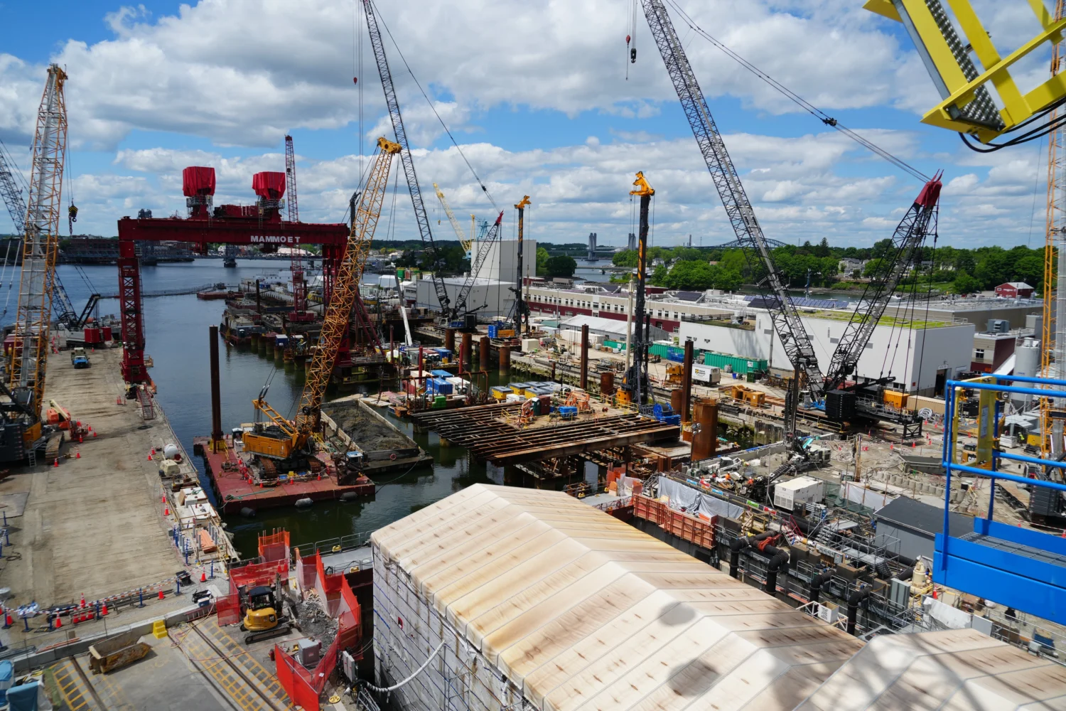 Project P-381 Multi-Mission Drydock #1 is a joint venture, bid build project, won in 2021 and expected to be completed in 2026. Located in Kittery, Maine at the Portsmouth Naval Shipyard for the NAVFAC, the project is valued at $1.1B.