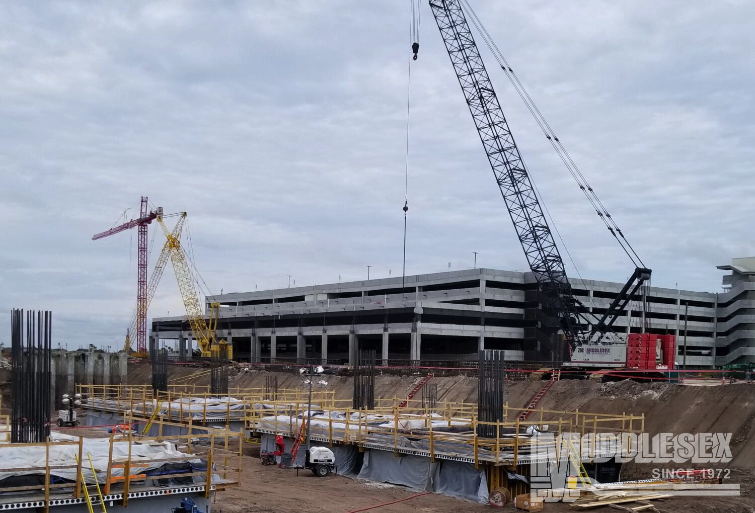 The Middlesex Corporation provided construction services for the enplane/deplane and pedestrian bridges at Orlando International Airport.