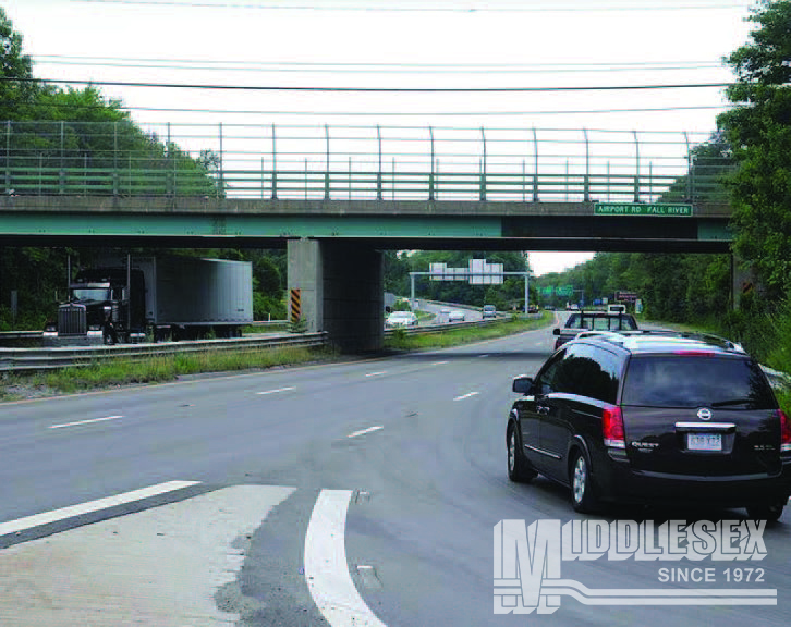 Project #9014, Airport Road Bridge Gas Main Replacement, Fall River, MA. The Middlesex Corporation.