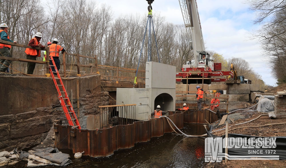 The Middlesex Corporation provided civil, site, and structural improvements for Amtrak’s installation of 26 miles of second track between Hamden and Windsor, Connecticut. Known as the New Haven-Hartford-Springfield Double Track (NHHS) project, the work conducted earned the 2017 Arthur Gruhn Excellence in Construction for a Challenging Project and the 2018 Associated Builders and Contractors (ABC) Connecticut Chapter, Excellence in Construction Award.