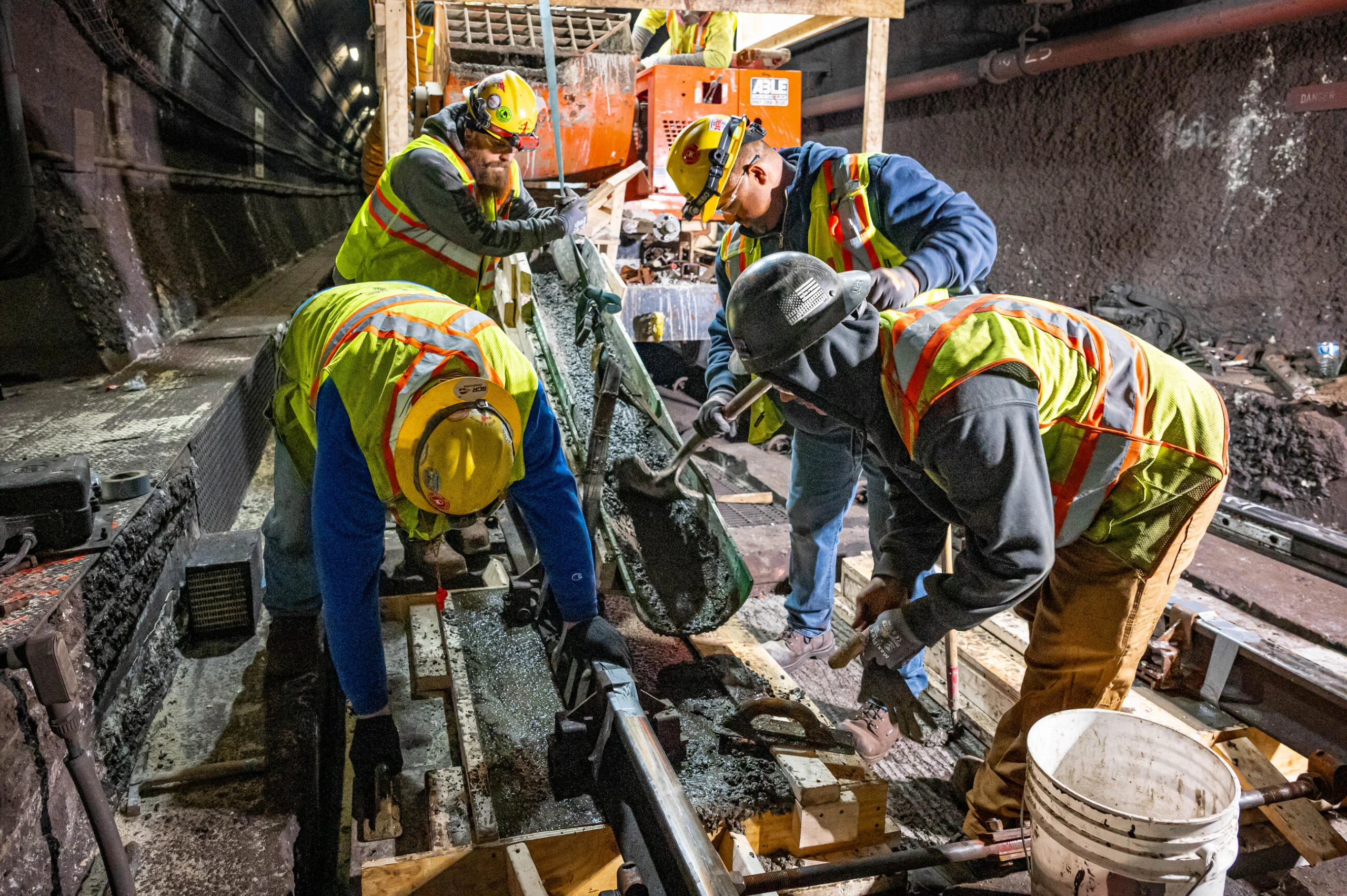 As part of MBTA's On-Call State of Good Repair (SGR) Contract A, The Middlesex Corporation successfully completed critical track work and as-needed repairs to the Red-Line.