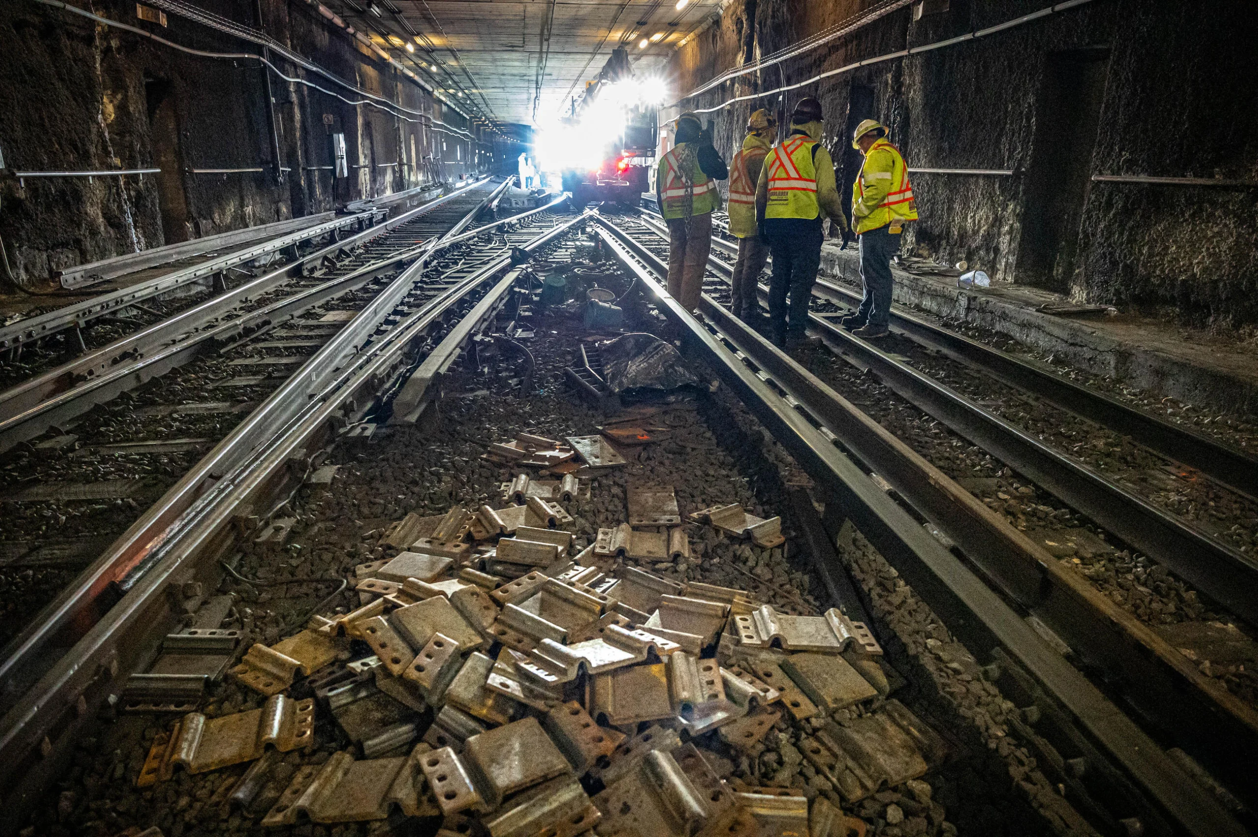 As part of MBTA's On-Call State of Good Repair (SGR) Contract A, The Middlesex Corporation successfully completed critical track work and as-needed repairs to the Red-Line.